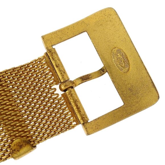 Chanel Bracelet Bangle Mesh Gold 95P - Picture 4 of 4